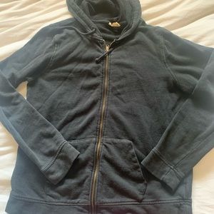 Black Universal Thread hooded sweatshirt zip up